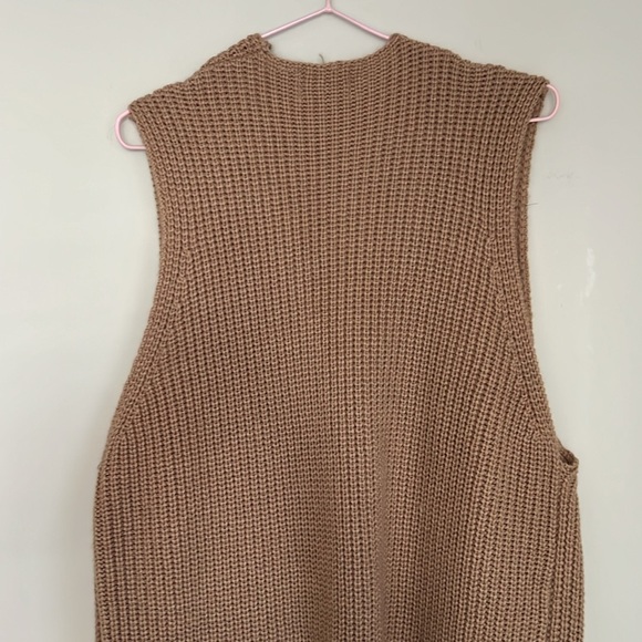 Lumiere Knit Sleeveless Cardigan Wool Blend Vest - Picture 6 of 7